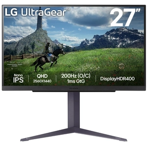 LG Electronics Moniteur IPS 27 pouces - LG - 27GS85QX-B - WQHD 2560x1440 - 1ms - 180Hz pas cher