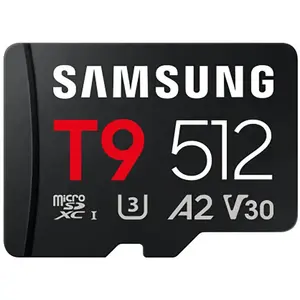 Samsung Carte Mémoire Microsd T9 Uhs-i U3 V30 A2 512gb pas cher