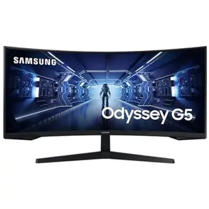 Ecran PC Samsung Odyssey G5 34" Ecran incurvé Ultra WQHD Noir pas cher