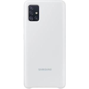 Samsung Silicone Hoesje - Samsung Galaxy A51 - Wit pas cher