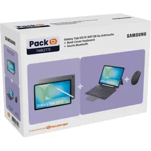 Tablette Android SAMSUNG Pack Galaxy Tab S10FE Bookcover/Souris pas cher