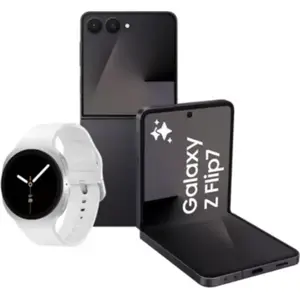 Smartphone SAMSUNG Pack ZFlip7 Noir 256Go+GW8 40mmBT Blanc pas cher