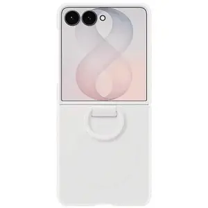 Samsung Ring magnet backcover pour Galaxy Z Flip8 - Cream pas cher
