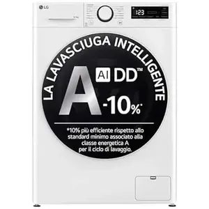 Lave-linge - LG - AI DD - 8 kg - 1400 Tours/min - Chargement frontal pas cher