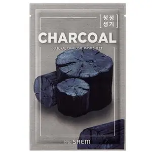 The Saem, Masque pour le visage, Natural Mask Sheet Charcoal (21 ml)