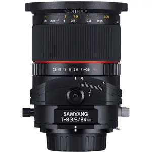 Samyang 24mm F3.5 T/S Sony A-Mount (Sony A, Plein format), Objectif, N... pas cher
