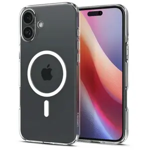 Coque de protection - Spigen - iPhone 16 - Semi-rigide - Clear - Protection optimale pas cher