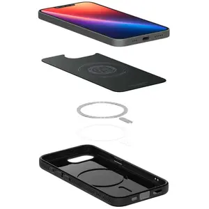 Spigen Hoesje geschikt voor iPhone 16e - Liquid Air MagFit - Zwart pas cher