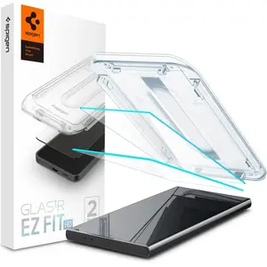 Comparateur de prix : Verre trempé Glas.TR EZ-FIT (pack de 2) Samsung Galaxy S24 Ultra - Spigen - Transparent