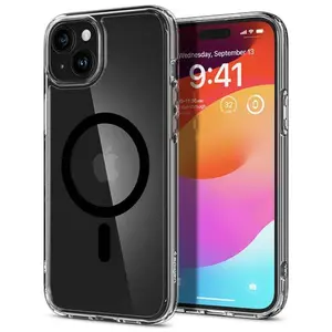 Spigen Ultra Hybrid Magfit Case hoesje geschikt voor iPhone 15 - zwart pas cher