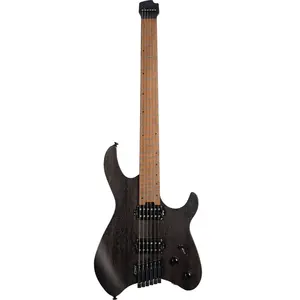 Cort Space G6MS Semi Gloss Trans Black headless multiscale elektrische gitaar met gigbag pas cher