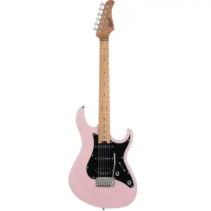 Cort G290 Modern DR Elektrische Gitaar HSS Roasted Maple Dusty Rose met Seymour Duncan TB4 pas cher
