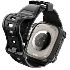 Comparateur de prix : Spigen bandje Geschikt voor Apple Watch Watch Ultra 49mm - Rugged Armor Pro - Zwart