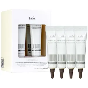 LA'DOR Après-shampoing exfoliant pour cuir chevelu - Nettoyage en profondeur - Couche cornée - Excès d'huile - Cuir chevelu sain - Sans pellicules - 15 g x 4 ea pas cher