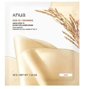 Anua Rice 70 Ceramide Glow Collagen Mask Gezichtsmasker pas cher