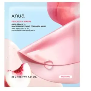 Anua, Masque pour le visage, Peach 70 niacin Brightening Collagen Mask 1 pcs pas cher