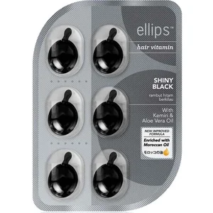 Vitamines Ellips Shiny Black Arganolie Thermobescherming Tabletten 8 Stuks pas cher