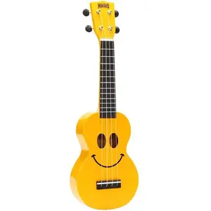 Mahalo U-SMILE Smiley Series Sopraan ukulele Geel pas cher