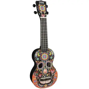 Comparateur de prix : Mahalo MA1SKBK - Ukulélé soprano crâne méxicain