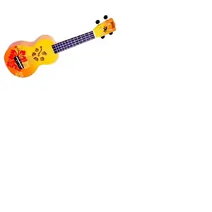 Mahalo MD1 Designer Series Sopraan ukulele incl. tas Hibiscus - oranje pas cher