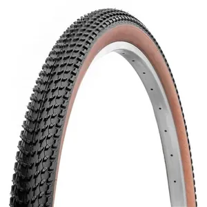 Pneu VTT renforcé anti-crevaison Deli TS tanwall - noir flanc marron -... pas cher