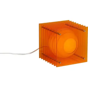 BaNG LOP - Design Lamp - Oranje - Acryl - Retro Space Age Tafellamp - ... pas cher