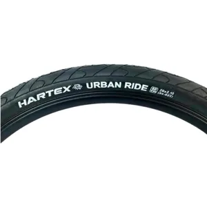 Pneu vélo tubulaire - HARTEX - 700x28C - Noir - Caoutchouc - Résistant - Hybride - City pas cher