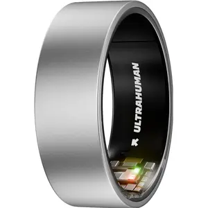 Ultrahuman Ring AIR Raw Titanium - Size 11 (11, Titane brut), Bague co...