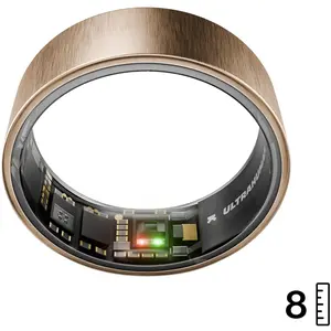 Ultrahuman Ring AIR (Grösse 8) (8, Or rose, Or rose brossé), Bague con...