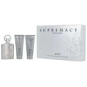 Afnan Supremacy Silver Eau De Parfum (edp) 100 Ml + Asb 100 Ml + Sg 10... pas cher
