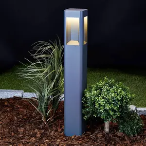 Lucande - LED buitenlamp - aluminium, polycarbonaat - H: 80.3 cm - antraciet