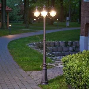 Lindby Lampadaire extérieur à intensité variable 'Eddie' pas cher