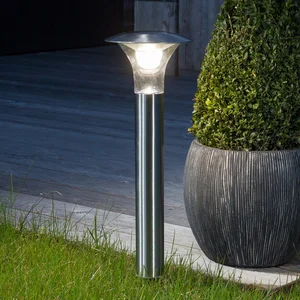 LINDBY Led Lampe Solaire 'Jolin' en inox pas cher