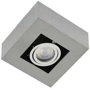 Arcchio - buitenspot - 1licht - Aluminium - H: 8.5 cm - GU10 - zilvergrijs pas cher