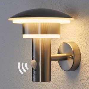 LAMPENWELT.COM Led Applique extérieure 'Lillie' en inox pas cher