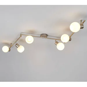 Lindby - plafondlamp - 6 lichts - metaal, glas - H: 19.5 cm - E14 - ma...