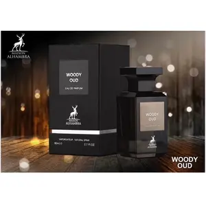 Alhambra Woody Oud Eau de Parfum Mixte 80ml pas cher