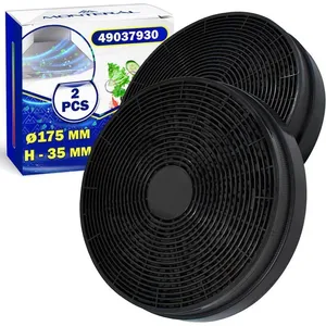2 Pièces Filtre Charbon Hotte Aspirante Ø 175 mm H 35 mm avec le Code ... pas cher