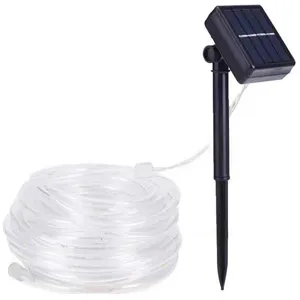 10m Solaire Ruban Lumineux,100 LED Lumières de Fil de Tube de Cuivre D... pas cher