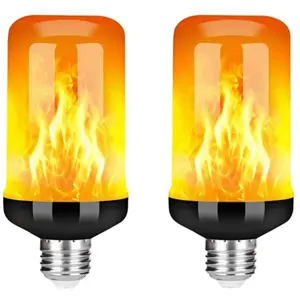 LNTYQ Lot de 2 ampoules led effet flamme E27, lumière vacillante décorative ... pas cher
