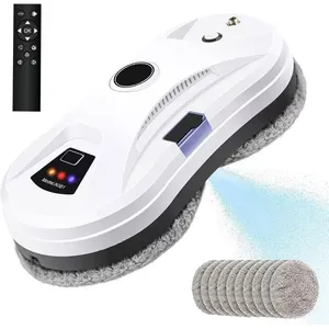 DARMOWADE Robot Nettoyeur de Vitres 5600Pa - Fonction de Pulvérisation d'eau - 3 Modes, Télécommande et 10 Chiffons de Nettoyage pas cher