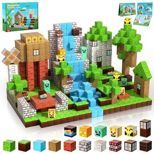 DARMOWADE 100 Pièces Blocs de Construction Magnétiques Enfants Jouet M... pas cher