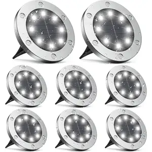 RNEMITERY Lampe solaire exterieur, lumiere solaire exterieur 8 Pièces,... pas cher
