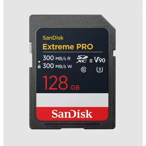 Carte Mémoire SD SanDisk Extreme PRO 128Go SDXC UHS-II jusqu'à 300MB/s... pas cher