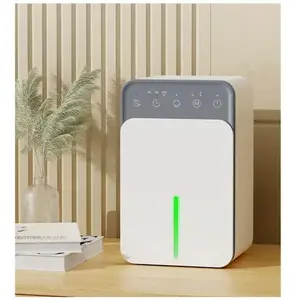 RICEEL Deshumidificateur d air 1500ml,Déshumidificateur Electrique,Arrêt Automatique et Lumière LED Colorée,12H Timer,  2 ModesVendu parcdiscount