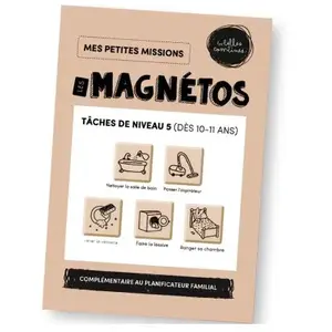 Magnets Tâches de niveau 5 (dès 10 ans) - Les Magnétos pas cher