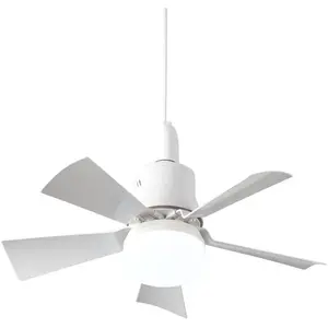 SNQ Ventilateur de plafond avec télécommande Silencieux - Plafonnier 5 pales Plafonnier E26 plafond Eté/Hiver Chambre à coucher Salle à manger,blanc pas cher