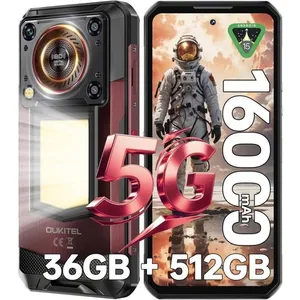 OUKITEL WP56 5G Smartphone Robuste - 12Go + 512Go - 16000mAh - 108mp -... pas cher