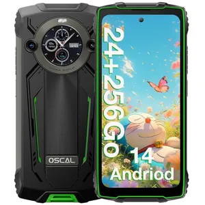 OSCAL PILOT2 Smartphone Robuste - 256Go - 6.5" 120Hz - 50MP - 8800mAh - IP68 Téléphone Portable - NFC - GPS - Double SIM - VertVendu parcdiscount