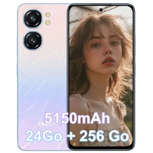 OUKITEL C58 Pro Téléphone Portable - 6.7" - 24Go + 256 Go - 50MP - 5150mAh - Smartphone Android 14 - NFC GPS Double SIM 4G - BleuVendu parcdiscount